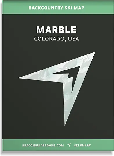 Beacon Marble, Colorado Ski Trail Map