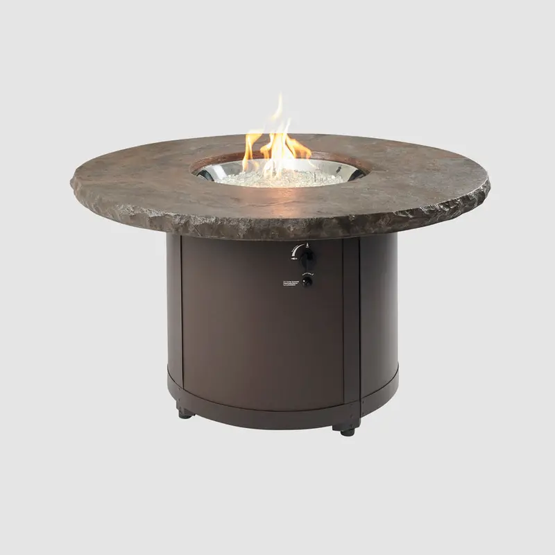 Beacon Round Gas Fire Pit Table – Outdoor Great Room
