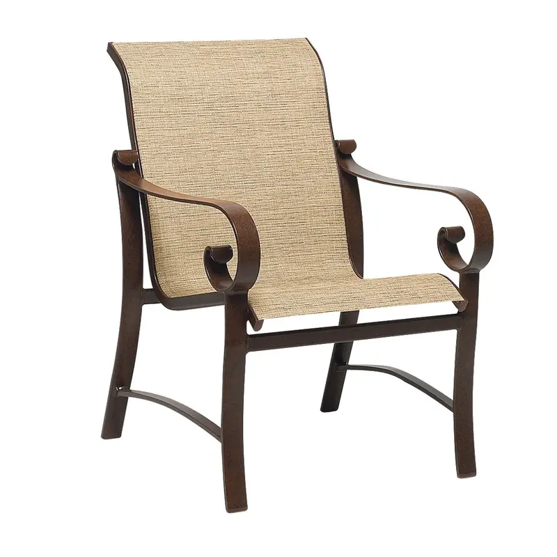 Belden Sling Dining Armchair – Woodard All-Weather Woven Seating