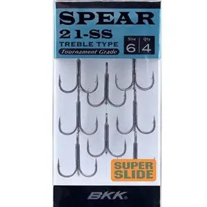 BKK Speer 21-SS Stainless Steel Treble Hooks