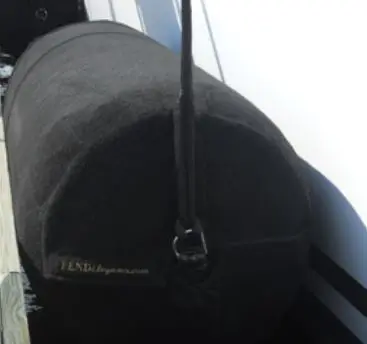 Black FendElegance Protective Covers for Aere Boat Fenders