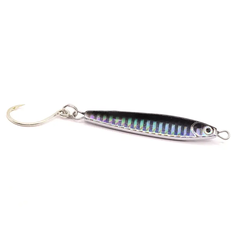 Black/Silver In-Line Single-Hook Stick Jig – Two Size Options