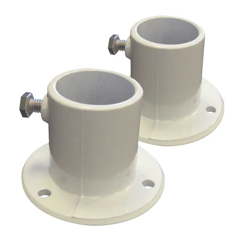 Blue Wave NE1228PR Aluminum Deck Flanges for Above-Ground Pool Ladders (Pair, 1.5″ Diameter)