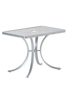 Boulevard 36″ x 24″ Rectangular Umbrella Dining Table by Tropitone