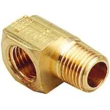 Brass Tank Vent Elbow Fitting – 90° Swivel Design