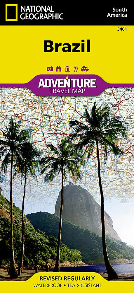 Brazil Travel Adventure Map
