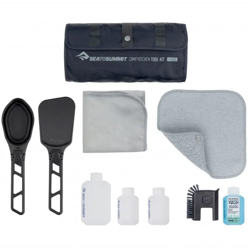 Camp Kitchen Tool Kit – 10-Piece Portable Cooking Set