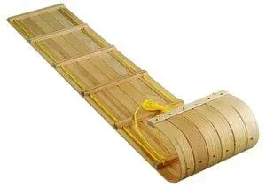 Canadian-Style Flexible Flyer Toboggan Sled