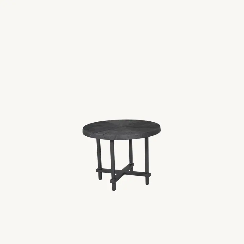 Castelle Antler Hill 24″ Round Occasional Table – Compact Side Table