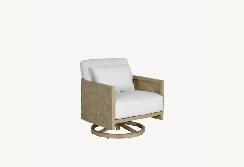 Castelle Biscayne Cushioned Swivel Rocking Lounge