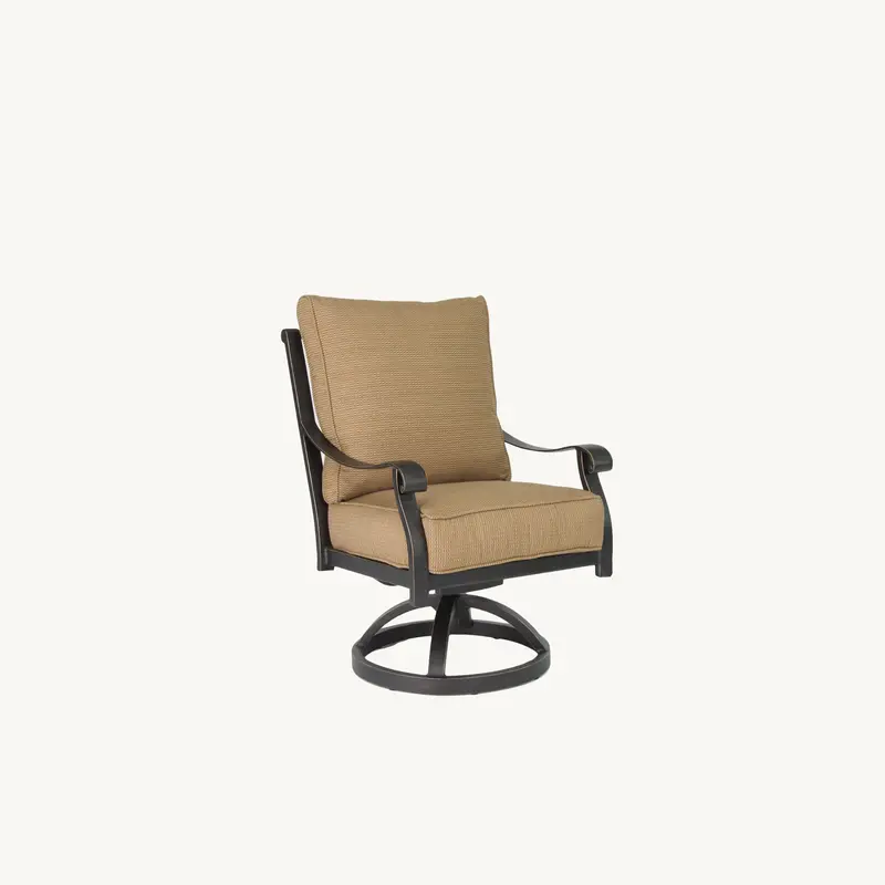 Castelle Madrid Cushioned Swivel Rocker Chair