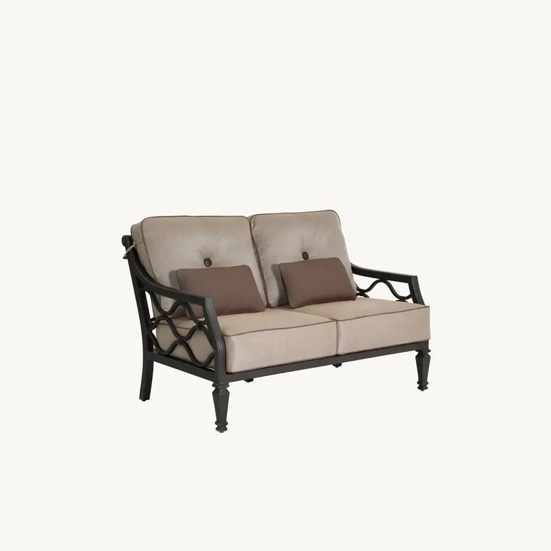 Castelle Villa Bianca Cushioned Loveseat for Outdoor Living