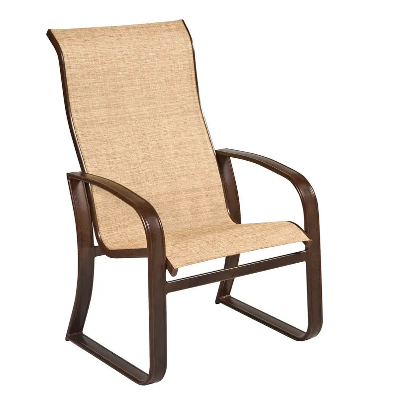 Cayman Isle High-Back Sling Dining Armchair by Woodard