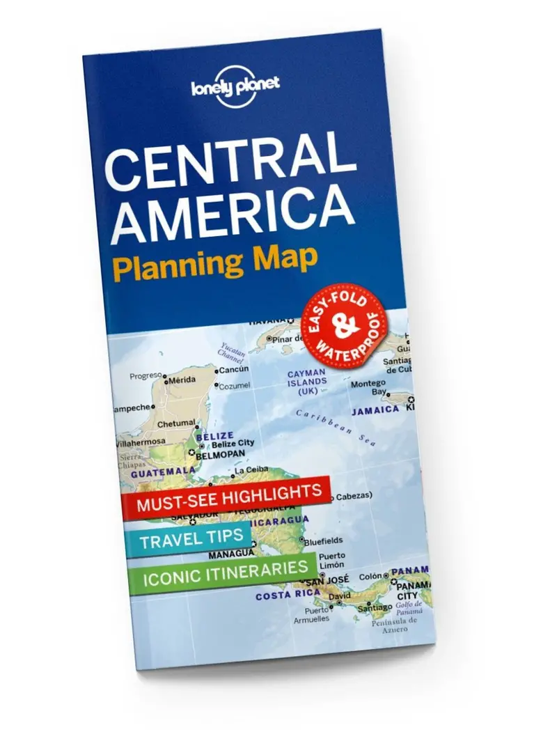 Central America Trip Planning Wall Map