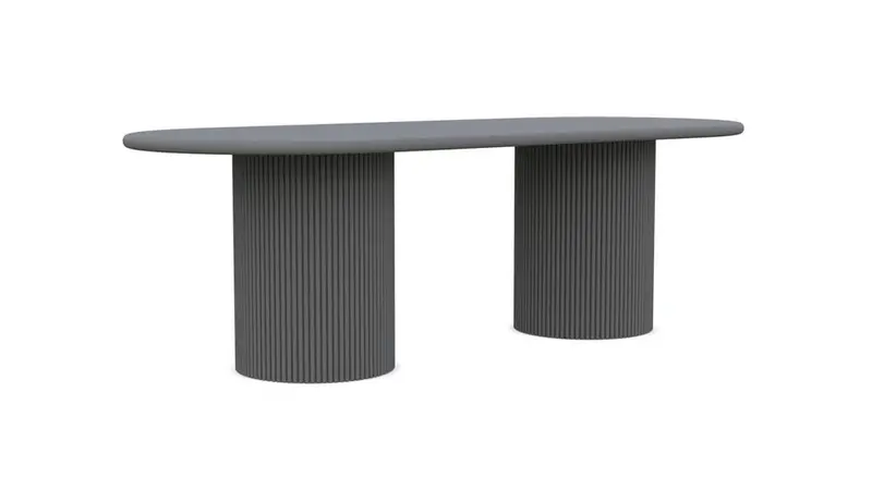 Charcoal Palma 96-Inch Dining Table – Azurro Living