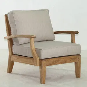 Classic Teak Teak Club Chair – Natural Wood Design