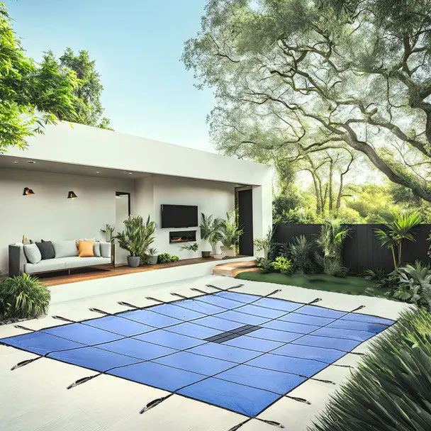 Closeout Solid Safety Covers for Rectangular In-Ground Pools – 5-Year Warranty