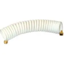 Coiled Heavy-Duty Washdown Hose for Boats and RVs