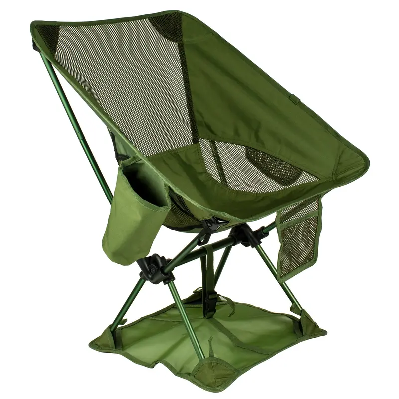 Collapsible Trekking Stool with Integrated Footrest