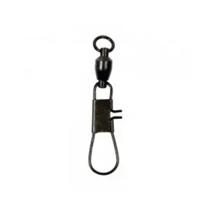 Compac Black Ball-Bearing Swivels with Interlock Snap Hooks