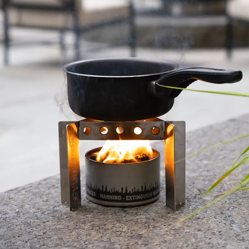 Compact Portable Camp Stove with Integrated Stand – Ships July 1