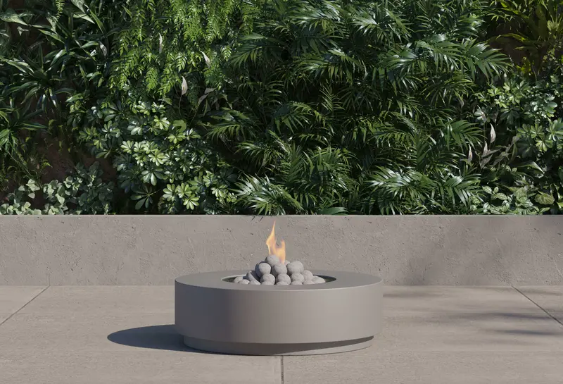 Concrete Fire Pit Table – Dual-Function Outdoor Centerpiece by Outer