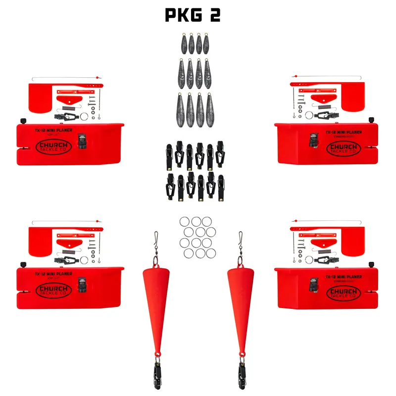 Crappie Pro-Pack Options – 2, 3, or 4-Piece Power Trolling Kits