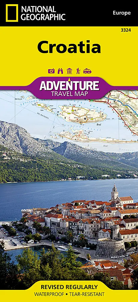 Croatia Adriatic Coast & Island Adventure Map