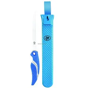 Cuda 2-Piece Fillet Knife and Sheath Combo: 6-Inch Flexible Blade with Fisherman’s Sheath