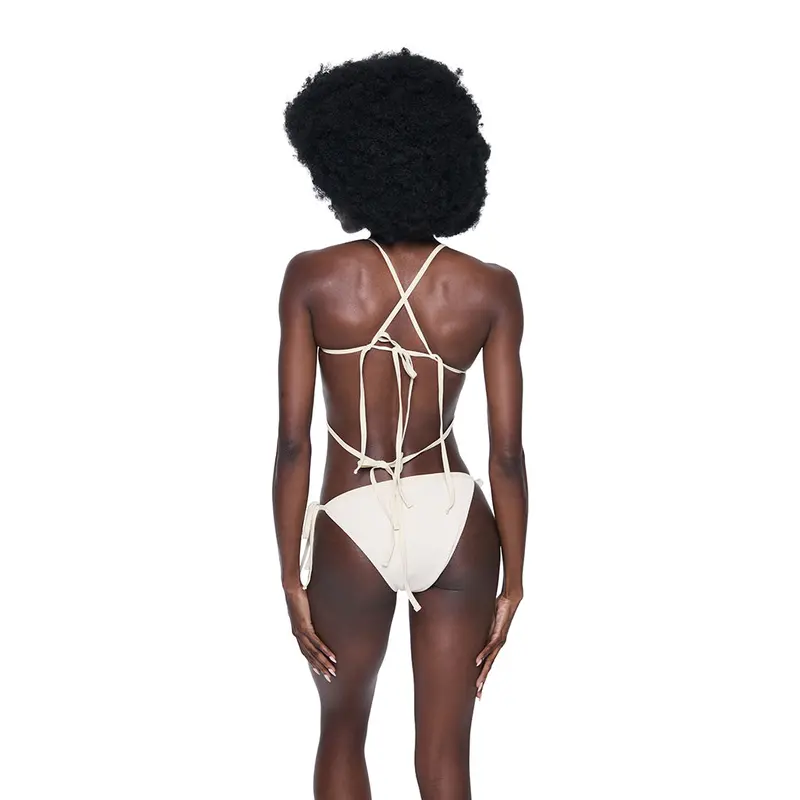 Cusp Wide-Tie Bikini Bottom – Sand
