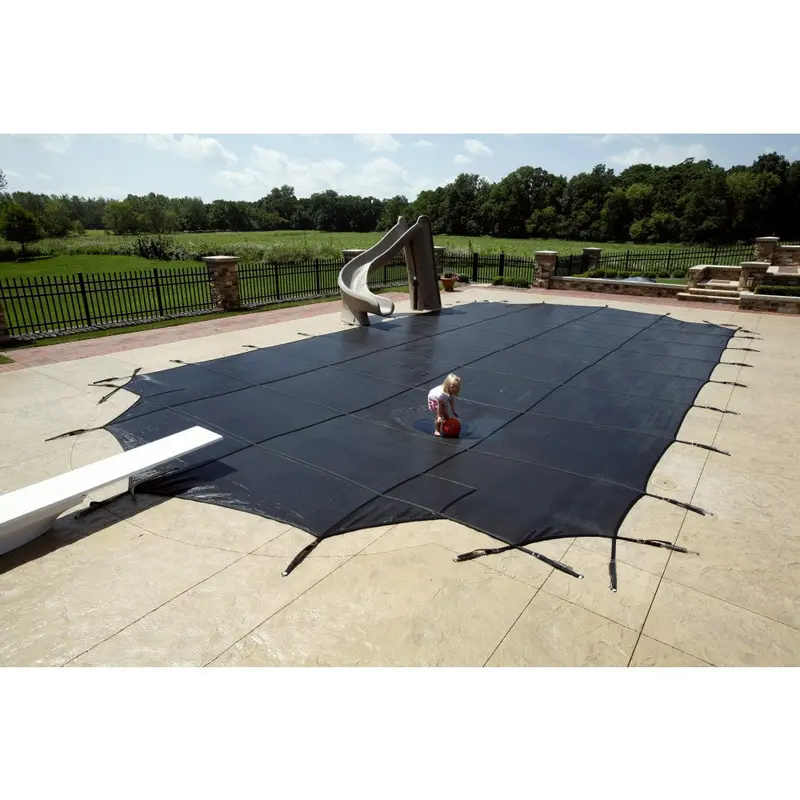 Custom HPI Pool Cover: 8.5′ x 15.5′ Rectangular Composite Deck Pool – 3×3 Grid