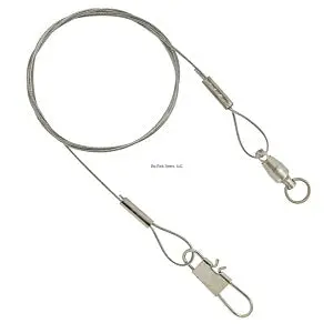 Danielson WLBB209 Ball-Bearing Wire Leader – 20 lb Test, 9″, 3-Pack
