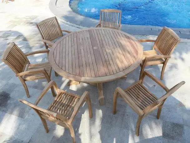 Daytona Teak 7-Piece Dining Set