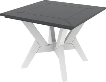 DEX Corner Table – Space-Saving L-Shaped Outdoor Table by Seaside Casual