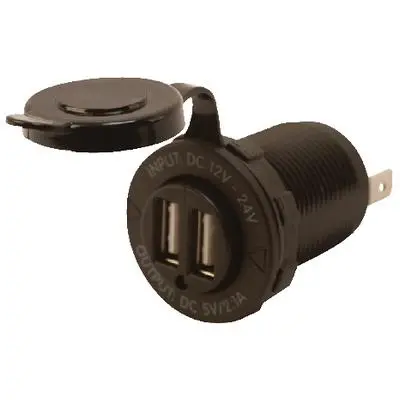 Dual USB Wall-Mount Power Socket