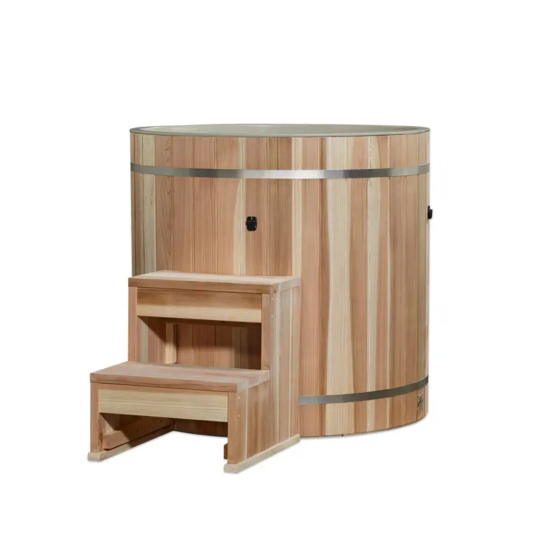 Dynamic Cold Therapy PVC Oval Barrel Cold Plunge Tub with Chiller System