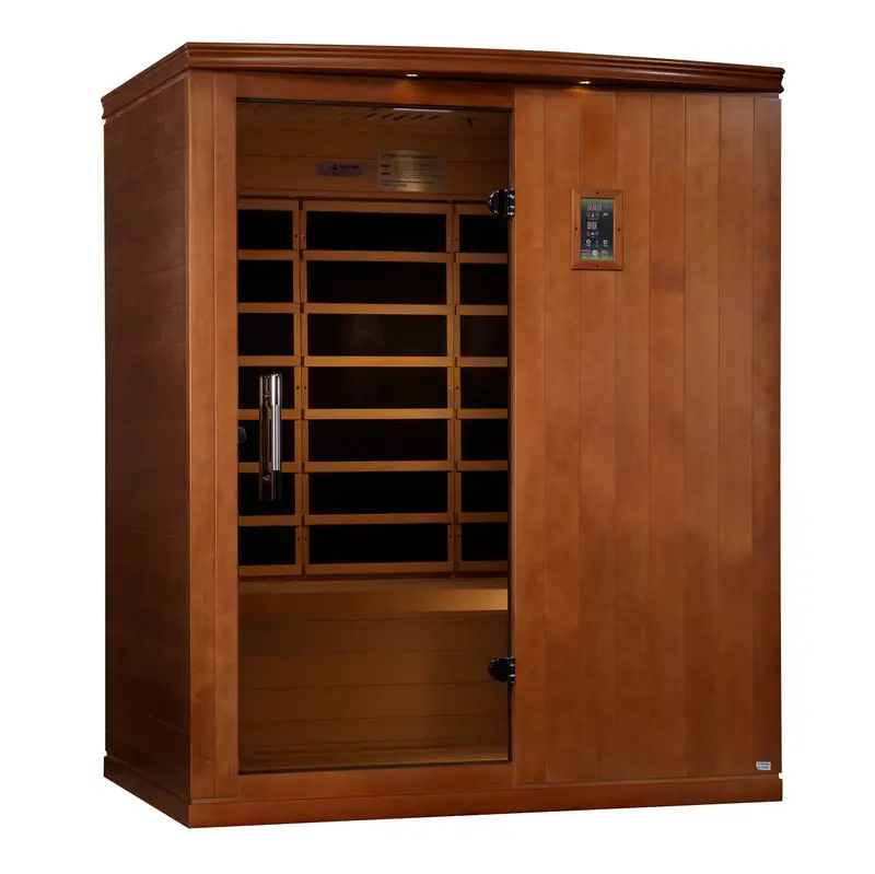 Dynamic Madrid Elite 3-Person Far-Infrared Sauna with Ultra-Low EMF Technology