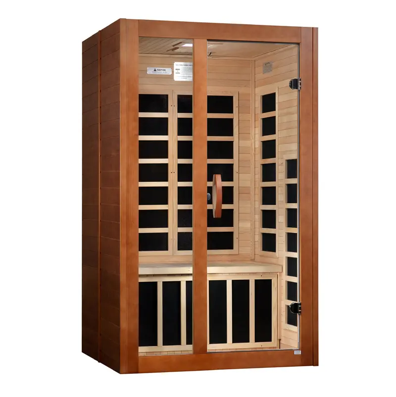 Dynamic Santiago Elite 2-Person Infrared Sauna with Ultra-Low EMF Far-IR Technology