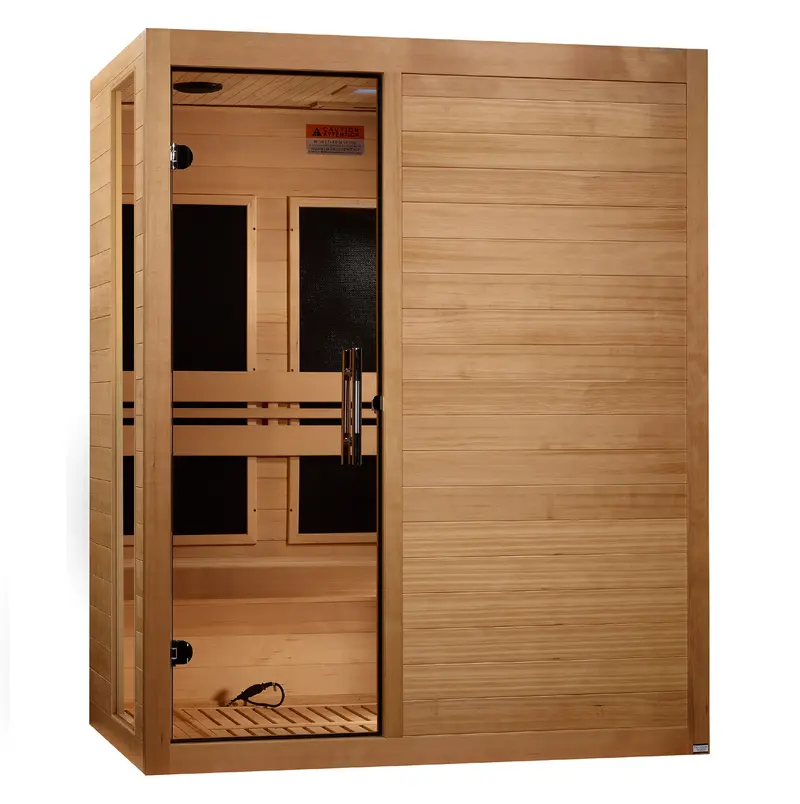 Dynamic Toscana 3-Person Far-Infrared Sauna – Low-EMF Performance Model
