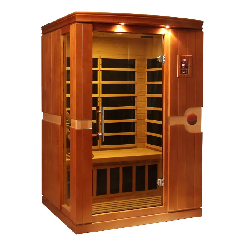 Dynamic Venice Elite 2-Person Plug-and-Play Infrared Sauna Featuring Low EMF Design