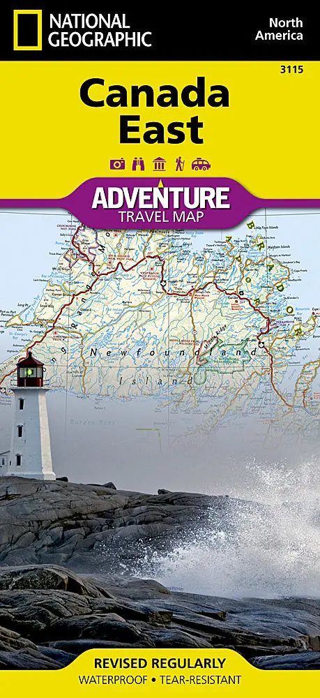 Eastern Canada Adventure Travel Map