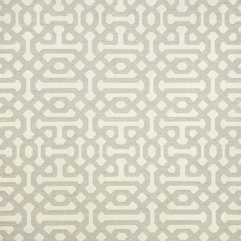 Elements 54-Inch Fretwork Pewter Wallcovering