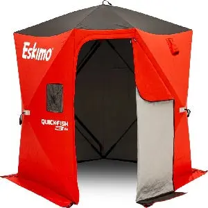 Eskimo QUICKFISH 3 HD Ice Shelter – Compact 3-Person Dome Tent