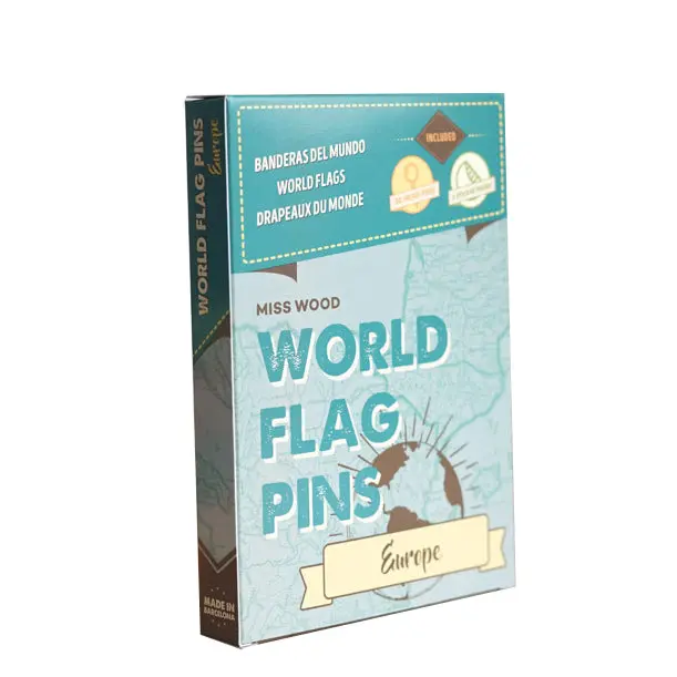 Europe Flag Pins for Wooden Maps