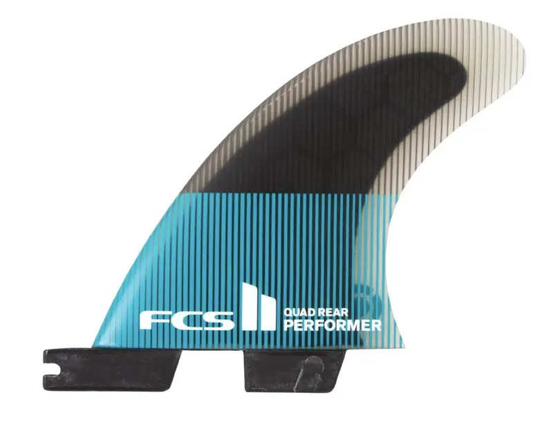 FCS II Performer PC Teal Small Quad Rear Fins – Final Sale
