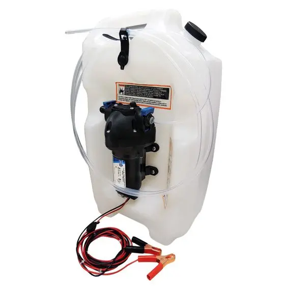 Flat-Tank Oil Changer for Low-Profile Engine Access