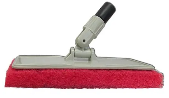 Flexible-Neck Scrubber with Medium-Density Cleaning Pad