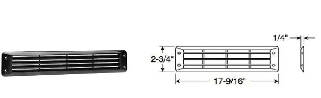 Flush-Mount Louver Vent for Low-Profile Installation