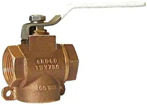 Full-Flow 3-Way Bronze Control Valve