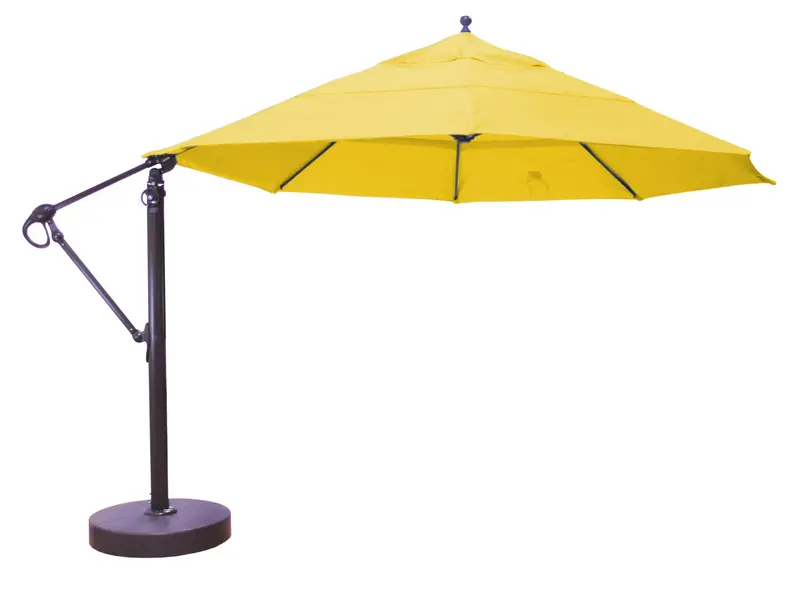 Galtech 13 ft Octagonal Cantilever Umbrella with Integrated Base